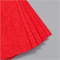 Фоамиран махровый "Красный" 2 мм (набор 5 листов) формат А4 1205088 - фото 16856414