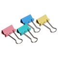 Набор зажимов для бумаг, цветные, 19 мм, 40 штук, 4 цвета, в пластиковой тубе, МИКС, CALLIGRATA 1264131 - фото 16857710