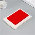 Штемпельная подушка "Красная" 7,7х5,2х1,8 см 1382121 - фото 16857919
