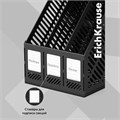 Лоток для бумаг вертикальный 3-х секционный, сборный Erich Krause, чёрный 1365480 - фото 16857959