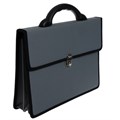 Портфель деловой 350 х 260 х 100 мм, текстильный, 2 отделения, К 1С11 "Выборг", серый 1628463 - фото 16858308