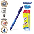 Ручка шариковая ErichKrause ErgoLine Kids Ultra Glide, первоклассника, эргономичный держатель, корпус Soft-touch, узел 0.7 мм, чернила синие, микс, блистер 1865855 - фото 16858912