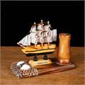 Набор настольный «Корабль» с подставкой для ручек, 12 х 13 х 6 см 1531155 - фото 16858927