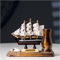 Набор настольный «Корабль» с подставкой для ручек, 12 х 13 х 6 см 1531155 - фото 16858934