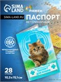 Ветеринарный паспорт "Для кошки", 10,3 х 15,1 см 2902550 - фото 16864447