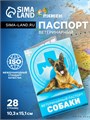 Ветеринарный паспорт "Для собаки", 36 страниц, 10,3 х 15,1 см 2902551 - фото 16864455