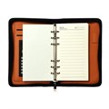 Органайзер на кольцах А6, 96 листов в линейку, на молнии с 3-х сторон, кожзам, МИКС 3567586 - фото 16867476