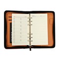Органайзер на кольцах А6, 96 листов в линейку, на молнии с 3-х сторон, кожзам, МИКС 3567586 - фото 16867484