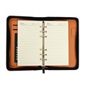Органайзер на кольцах А6, 96 листов в линейку, на молнии с 3-х сторон, кожзам, МИКС 3567586 - фото 16867485