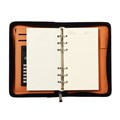 Органайзер на кольцах А6, 96 листов в линейку, на молнии с 3-х сторон, кожзам, МИКС 3567586 - фото 16867492
