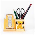 Песочные часы "Медвежонок", сувенирные, с карандашницей, 13.5 х 13.5 х 10 см, микс 3612384 - фото 16868189