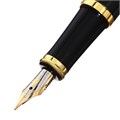 Ручка подарочная, перьевая, в кожзам футляре, VIP, корпус чёрный 3604837 - фото 16868693