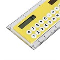 Калькулятор - линейка, 10 см, 8 - разрядный, корпус прозрачного цвета, с транспортиром, работает от света, МИКС 3854080 - фото 16869467
