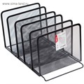 Подставка для сортировки писем и бумаг Berlingo Steel & Style, 5 отделений, металлическая, чёрная 4144752 - фото 16869615