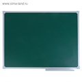 Доска магнитно-меловая, 60х90 см, ЗЕЛЁНАЯ, Calligrata СТАНДАРТ, в алюминиевой рамке, с полочкой 4171220 - фото 16870153