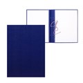 Папка для дипломных работ (Без надписи), бумвинил, гребешки/сутаж, без бумаги, цвет синий (вместимость до 300 листов) 4378340 - фото 16872179