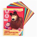 Набор "Маша и медведь" А4: 8л цветного одностороннего картона + 8л цветной двусторонней бумаги 4377992 - фото 16872539 Набор "Маша и медведь" А4: 8л цветного одностороннего картона + 8л цветной двусторонней бумаги 4377992 - фото 16872539