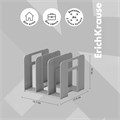 Лоток-сортер для бумаг вертикальный, 3 отделения, ErichKrause Techno Classic, серый 4672470 - фото 16873930