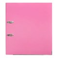 Папка-регистратор А4, 75 мм, Calligrata, полипропилен, металлическая окантовка, карман на корешок, собранная, розовая 4705106 - фото 16874197