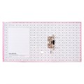 Папка-регистратор А4, 75 мм, Calligrata, полипропилен, металлическая окантовка, карман на корешок, собранная, розовая 4705106 - фото 16874198