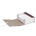 Короб архивный А4 Calligrata, 120 мм, складывающийся, бумвинил, до 1000 листов, бордовый 5261159 - фото 16879957