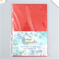 Фоамиран металлизированный "Красный" 2 мм формат А4 набор 5 листов 5085225 - фото 16880095
