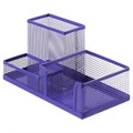 Подставка для канцелярских мелочей 3 отделения, сетка металл, фиолетовая 5117881 - фото 16880451 Подставка для канцелярских мелочей 3 отделения, сетка металл, фиолетовая 5117881 - фото 16880451
