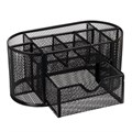 Подставка для канцелярских мелочей 9 отделений, сетка металл, чёрная 5117883 - фото 16880456 Подставка для канцелярских мелочей 9 отделений, сетка металл, чёрная 5117883 - фото 16880456