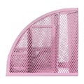 Подставка для канцелярских мелочей 7 отделений, сетка металл, розовая 5117889 - фото 16880488