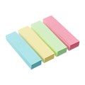 Блок-закладка с липким краем 12 мм х 50 мм, бумажные, 4 цвета по 80 листов, пастель 5206471 - фото 16880785