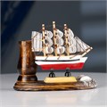 Набор настольный "Корабль" с карандашницей 14*7*11см 5285433 - фото 16881461