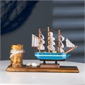 Набор настольный "Корабль" с карандашницей 22*7*15см 5285440 - фото 16881485