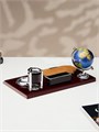 Набор настольный 5в1 с визитницей, красное дерево 5113944 - фото 16881681