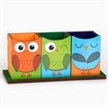 Карандашница тройная на подставке «Сова», 6,5 х 6,5 х 9,3 см 6532382 - фото 16882671