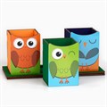 Карандашница тройная на подставке «Сова», 6,5 х 6,5 х 9,3 см 6532382 - фото 16882672