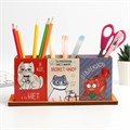 Карандашница тройная на подставке «Коты», 6,5 х 6,5 х 9,3 см 6532383 - фото 16882683