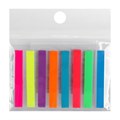 Блок-закладка с липким краем 6 мм х 48 мм, пластик, 8 цветов по 20 листов, флуоресцентный 5491852 - фото 16884667