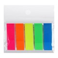 Блок-закладка с липким краем 12 мм х 45 мм, пластик, 5 цветов по 20 листов, флуоресцентный 5491856 - фото 16884681