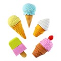 Набор ластиков фигурных "Пирожное/Мороженое ", 4 штуки, МИКС (штрихкод на штуке) 6253664 - фото 16885056