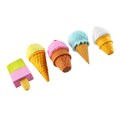 Набор ластиков фигурных "Пирожное/Мороженое ", 4 штуки, МИКС (штрихкод на штуке) 6253664 - фото 16885058