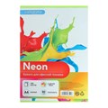 Бумага цветная А4, 100 листов, неоновая, 5 цветов, 80г/м2 5598592 - фото 16885834