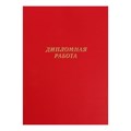 Папка "Дипломная работа" А4, бумвинил, гребешки/сутаж, без бумаги, цвет красный (вместимость до 300 листов) 7121218 - фото 16886396