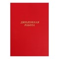 Папка "Дипломная работа" А4, бумвинил, гребешки/сутаж, без бумаги, цвет красный (вместимость до 300 листов) 7121218 - фото 16886397