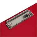 Планшет с зажимом А4, 2 мм, Calligrata прочный, картон/бумвинил, красный (клипборд) 7121652 - фото 16886880