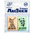 Набор ластиков 2 штуки Луч "ZOO", термопластичная резина (35 х 25 х 8 мм), МИКС 7475501 - фото 16888200 Набор ластиков 2 штуки Луч "ZOO", термопластичная резина (35 х 25 х 8 мм), МИКС 7475501 - фото 16888200