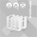 Лоток-сортер для бумаг вертикальный, 3 отделения, ErichKrause Techno Classic, белый 7576381 - фото 16888565