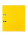 Папка-регистратор А4, 50 мм, Calligrata, полипропилен, металлическая окантовка, карман на корешок, собранная, жёлтая 7610789 - фото 16888855