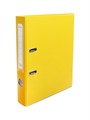 Папка-регистратор А4, 50 мм, Calligrata, полипропилен, металлическая окантовка, карман на корешок, собранная, жёлтая 7610789 - фото 16888860