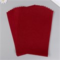 Фетр жесткий 1 мм "Бордовый" набор 10 листов формат А4 7795033 - фото 16890923