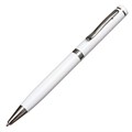 Ручка подарочная, шариковая "Коломбо" в кожзам футляре, поворотная, корпус белый с серебром 7584537 - фото 16892960